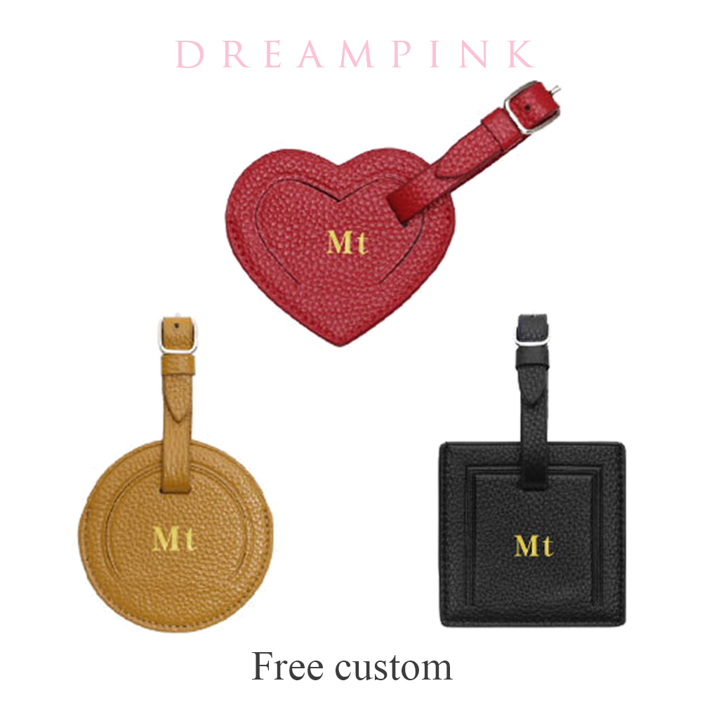 Personalized Name Box - 100% Genuine Leather Travel Luggage Tag