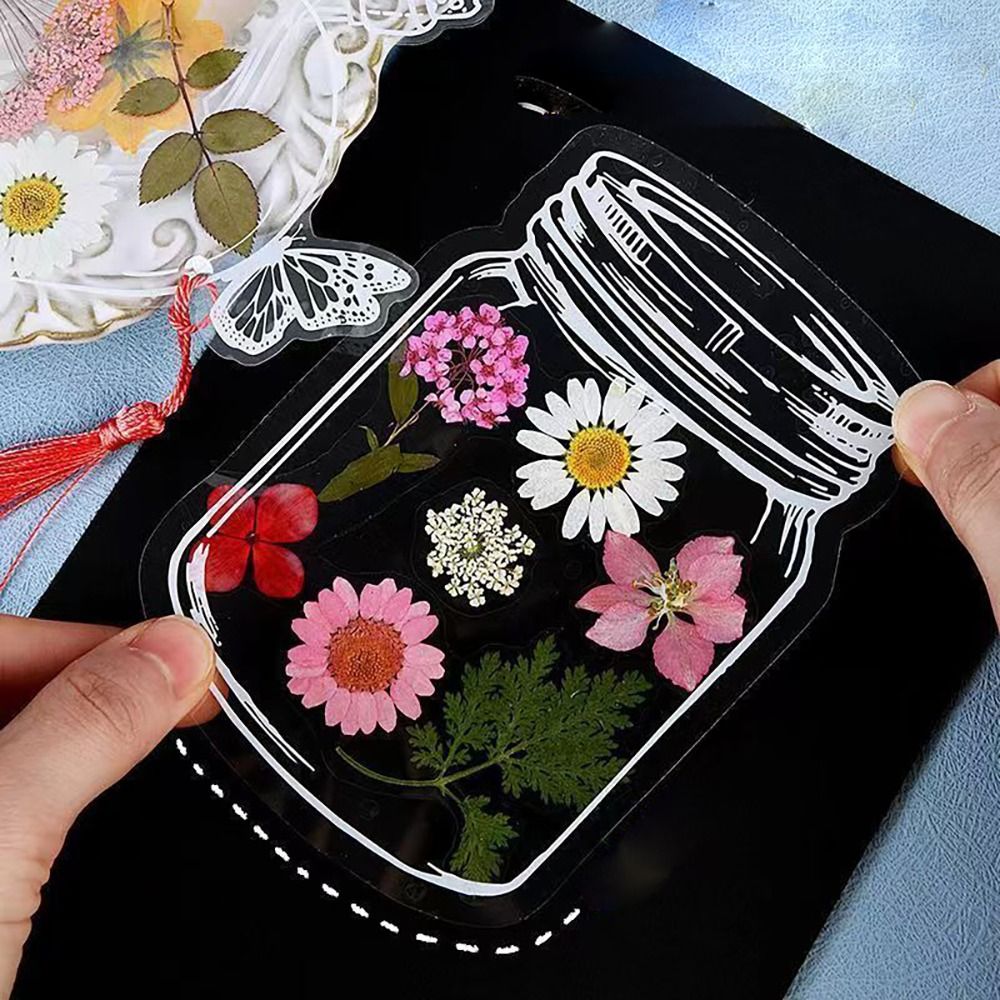 Glassware Shape Bookmarks Stic - Dried Flower Bookmark 评论和价格