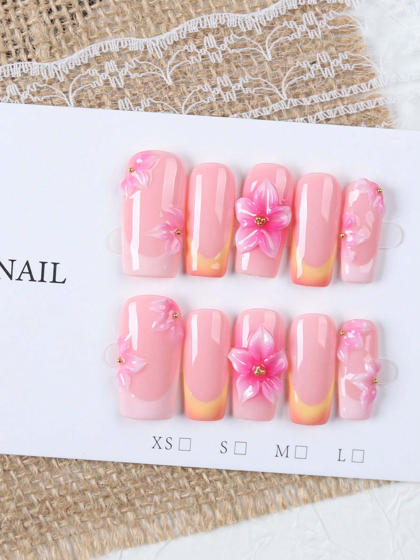 10 Pieces of Medium-Length Rec - Pressed Flower Art 评论和价格