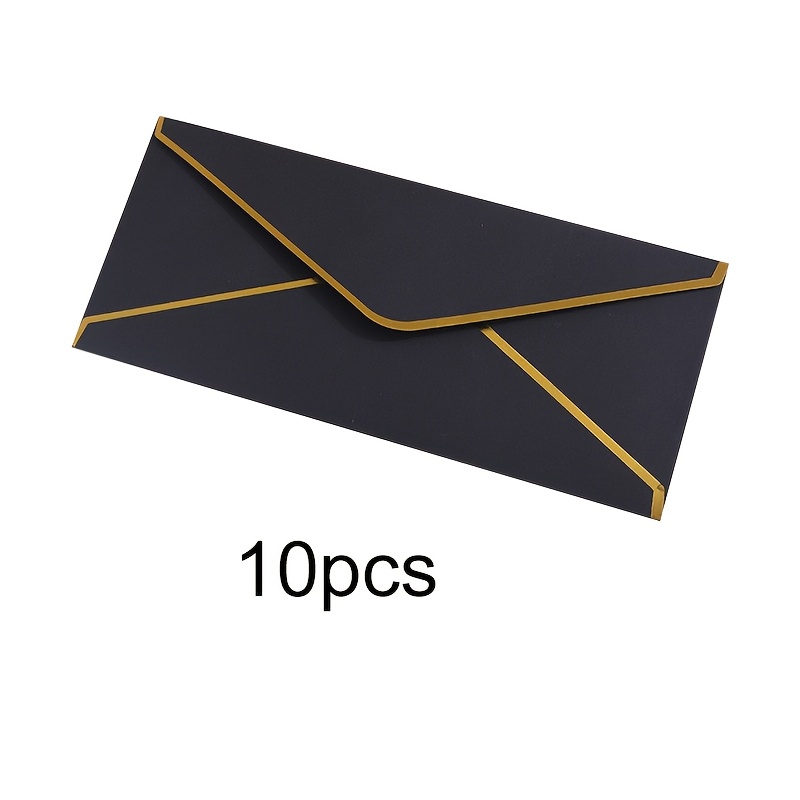 10 PCS  High-end Black Envelop - Wax Seal Letter Kit 评论和价格