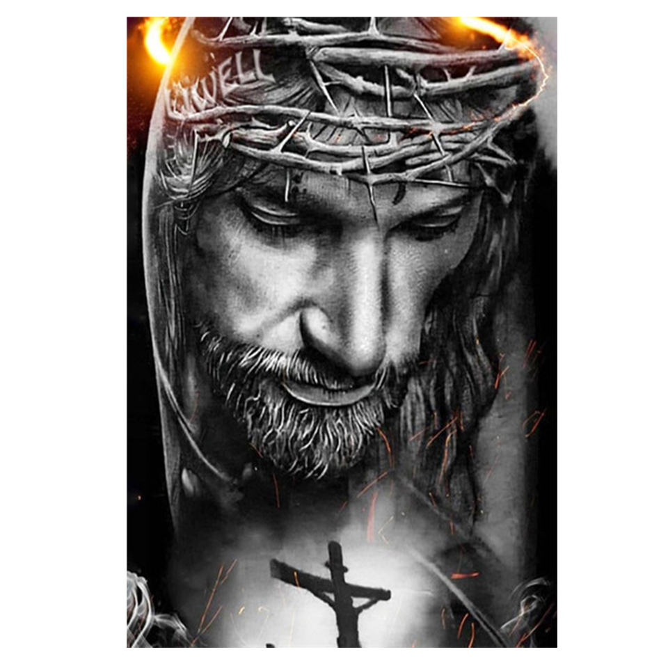 Jesus 5D DIY Diamond Painting  - Photo Mosaic Print 评论和价格