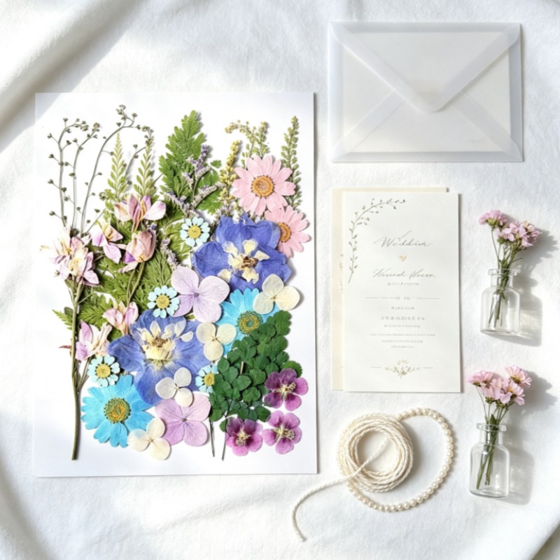 Mixed Pressed Dried Flower Kit - Dried Flower Bookmark 评论和价格